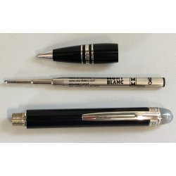MONTBLANC Starwalker PENNA SFERA Black and Platinum VINTAGE BALLPOINT PEN