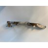 VOLPE STILIZZATA RIVESTITA PUNZONATA  ARGENTO FIORENTINO 990 STILE ART DECò 33cm