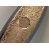 VOLPE STILIZZATA RIVESTITA PUNZONATA  ARGENTO FIORENTINO 990 STILE ART DECò 33cm