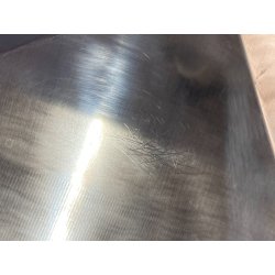 VASSOIO ALESSI Inquadro DESIGN Pino Tovaglia ACCIAIO INOX 18/10 ø 37,5 cm '72