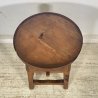 ANTICO TAVOLO LAVORO CALZOLAIO COMODINO LEGNO ABETE METÀ 1900 CASSETTO TAVOLINO