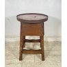 ANTICO TAVOLO LAVORO CALZOLAIO COMODINO LEGNO ABETE METÀ 1900 CASSETTO TAVOLINO