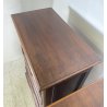 ANTICA COPPIA CASSETTIERA CANTERANO LEGNO NOCE 1800 COMO CREDENZA COMODINO EPOCA
