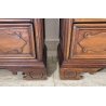 ANTICA COPPIA CASSETTIERA CANTERANO LEGNO NOCE 1800 COMO CREDENZA COMODINO EPOCA
