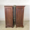 ANTICA COPPIA CASSETTIERA CANTERANO LEGNO NOCE 1800 COMO CREDENZA COMODINO EPOCA