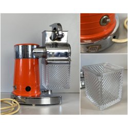 GRATTUGIA ELETTRICA Quick Mill OMRE ARANCIONE VETRO CROMO MODERNARIATO FUNZIONA