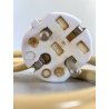 GRATTUGIA ELETTRICA Quick Mill OMRE ARANCIONE VETRO CROMO MODERNARIATO FUNZIONA