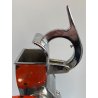 GRATTUGIA ELETTRICA Quick Mill OMRE ARANCIONE VETRO CROMO MODERNARIATO FUNZIONA