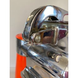 GRATTUGIA ELETTRICA Quick Mill OMRE ARANCIONE VETRO CROMO MODERNARIATO FUNZIONA