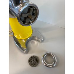 TRITACARNE ELETTRICA Quick Mill OMRE GIALLA CROMO MODERNARIATO FUNZIONANTE '60s