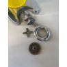 TRITACARNE ELETTRICA Quick Mill OMRE GIALLA CROMO MODERNARIATO FUNZIONANTE '60s