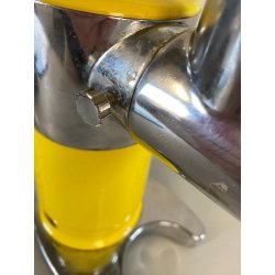 TRITACARNE ELETTRICA Quick Mill OMRE GIALLA CROMO MODERNARIATO FUNZIONANTE '60s