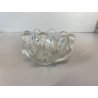 POSACENERE da MANO VETRO MURANO Ercole Barovier IRIDATO COSTOLATO ø 8cm ANNI '40