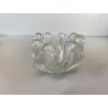 POSACENERE da MANO VETRO MURANO Ercole Barovier IRIDATO COSTOLATO ø 8cm ANNI '40