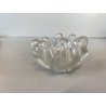 POSACENERE da MANO VETRO MURANO Ercole Barovier IRIDATO COSTOLATO ø 8cm ANNI '40