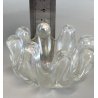 POSACENERE da MANO VETRO MURANO Ercole Barovier IRIDATO COSTOLATO ø 8cm ANNI '40