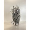 SCULTURA FIGURA CIVETTA GUFO OWL V. Nason VETRO SOMMERSO MURANO 16 cm/h '70