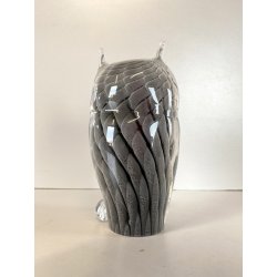 SCULTURA FIGURA CIVETTA GUFO OWL V. Nason VETRO SOMMERSO MURANO 16 cm/h '70