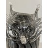 SCULTURA FIGURA CIVETTA GUFO OWL V. Nason VETRO SOMMERSO MURANO 16 cm/h '70