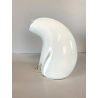 RARA SCULTURA ORSO POLARE La Murrina VETRO MURANO PIENO BIANCO h18cm FIRMATO '70