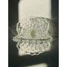 VASO CENTROTAVOLA CESTINO VETRO MURANO Barovier&Toso ROSTRATO SOFFIATO h25cm '50