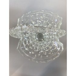 VASO CENTROTAVOLA CESTINO VETRO MURANO Barovier&Toso ROSTRATO SOFFIATO h25cm '50