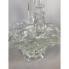 VASO CENTROTAVOLA CESTINO VETRO MURANO Barovier&Toso ROSTRATO SOFFIATO h25cm '50