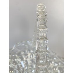 VASO CENTROTAVOLA CESTINO VETRO MURANO Barovier&Toso ROSTRATO SOFFIATO h25cm '50