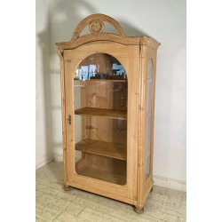 ANTICA LIBRERIA VETRINA ESPOSITRICE LEGNO CREDENZA PRIMI 1900 ARMADIO CRISTALLI