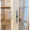 ANTICA LIBRERIA VETRINA ESPOSITRICE LEGNO CREDENZA PRIMI 1900 ARMADIO CRISTALLI