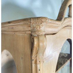 ANTICA LIBRERIA VETRINA ESPOSITRICE LEGNO CREDENZA PRIMI 1900 ARMADIO CRISTALLI