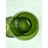 VASO VETRO MURANO SOFFIATO VERDE DESIGN Marcello Furlan '88 FIRMATO H/13cm c.a