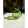VASO VETRO MURANO SOFFIATO VERDE DESIGN Marcello Furlan '88 FIRMATO H/13cm c.a