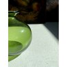 VASO VETRO MURANO SOFFIATO VERDE DESIGN Marcello Furlan '88 FIRMATO H/13cm c.a