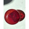 VASO VETRO MURANO SOFFIATO ROSSO RUBINO DESIGN Marcello Furlan '90 FIRMATO H9cm