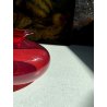 VASO VETRO MURANO SOFFIATO ROSSO RUBINO DESIGN Marcello Furlan '90 FIRMATO H9cm