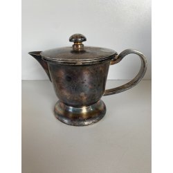 Coffee Pot DESIGN Gio Ponti F.lli Calderoni  ALPACCA ARGENTATO ART DECO' 1920