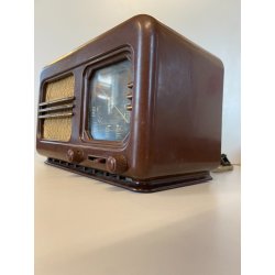 RARA PICCOLA RADIO a VALVOLE Philips MILANO BI270A BACHELITE NON FUNZIONANTE '40