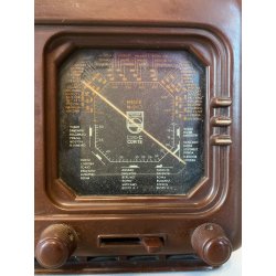RARA PICCOLA RADIO a VALVOLE Philips MILANO BI270A BACHELITE NON FUNZIONANTE '40