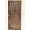 LASTRA RAME G Urso 63 PANNELLO INCISIONE FIGURE ANTROPOMORFE BRUTALISMO 120x57cm
