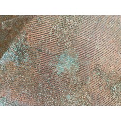 LASTRA RAME G Urso 63 PANNELLO INCISIONE FIGURE ANTROPOMORFE BRUTALISMO 120x57cm