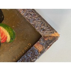 PICCOLO QUADRO DIPINTO OLIO TAVOLA RITRATTO Giuseppe Garibaldi PRODE GENERALE