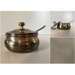 FORMAGGIERA VINTAGE FLEURON Christofle FRANCE METALLO ARGENTATO CUCCHIAINO '70