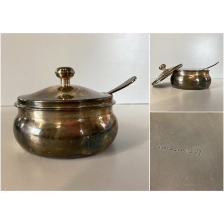 FORMAGGIERA VINTAGE FLEURON Christofle FRANCE METALLO ARGENTATO CUCCHIAINO '70