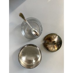 FORMAGGIERA VINTAGE FLEURON Christofle FRANCE METALLO ARGENTATO CUCCHIAINO '70