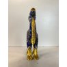 FIGURA CAMMELLO CLOISONNé CINESE OTTONE SMALTO BLU ORO VINTAGE ENAMEL CAMEL '900