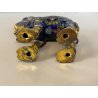 FIGURA CAMMELLO CLOISONNé CINESE OTTONE SMALTO BLU ORO VINTAGE ENAMEL CAMEL '900