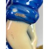 SCULTURA CERAMICA SMALTO POLICROMO COLAGGIO BIMBA COLPO DI VENTO ART DECò