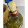SCULTURA CERAMICA SMALTO POLICROMO COLAGGIO BIMBA COLPO DI VENTO ART DECò