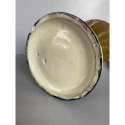 SCULTURA CERAMICA SMALTO POLICROMO COLAGGIO BIMBA COLPO DI VENTO ART DECò